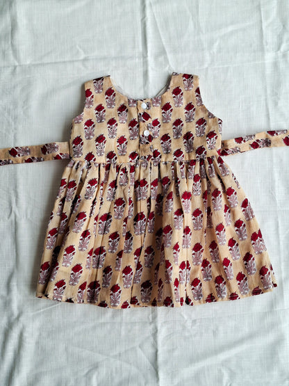 atibatti-cream-baby-girl-cotton-dress-backview