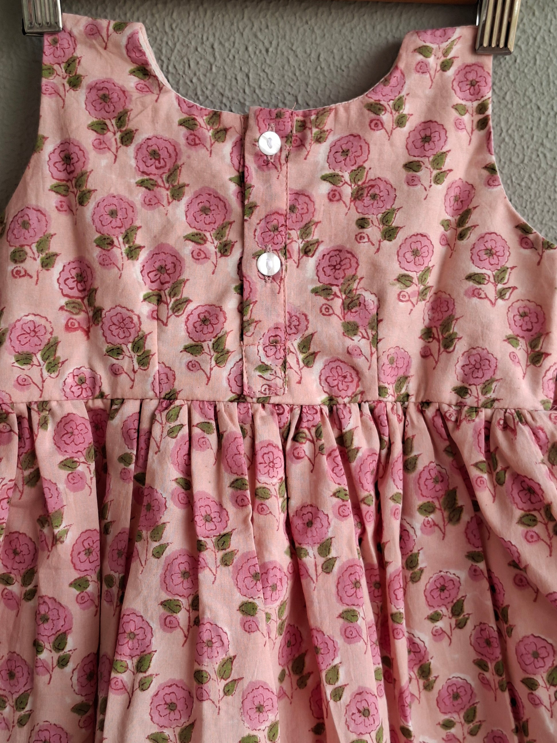 atibatti-pink-baby-girl-cotton-dress-back-view
