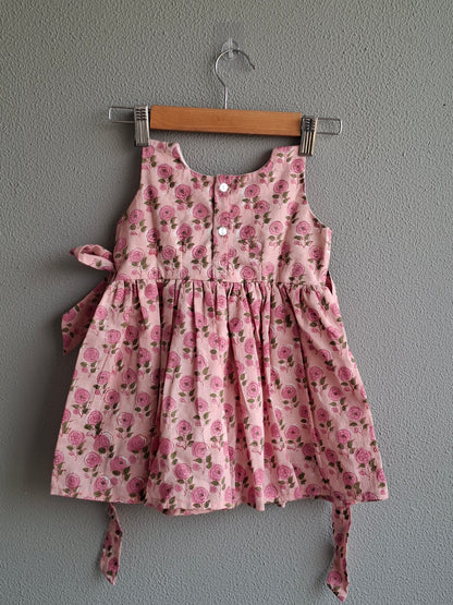 atibatti-pink-baby-girl-cotton-dress-back