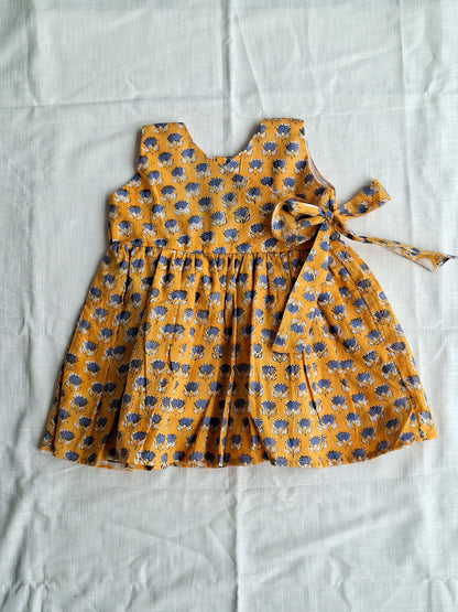 atibatti-yellow-baby-girl-cotton-dress-flat-lay