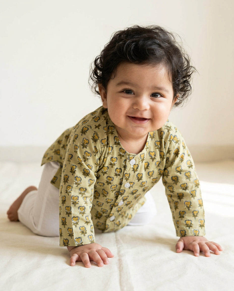 baby_boy_wearing_soft_cotton_jhabla_set_atibatti