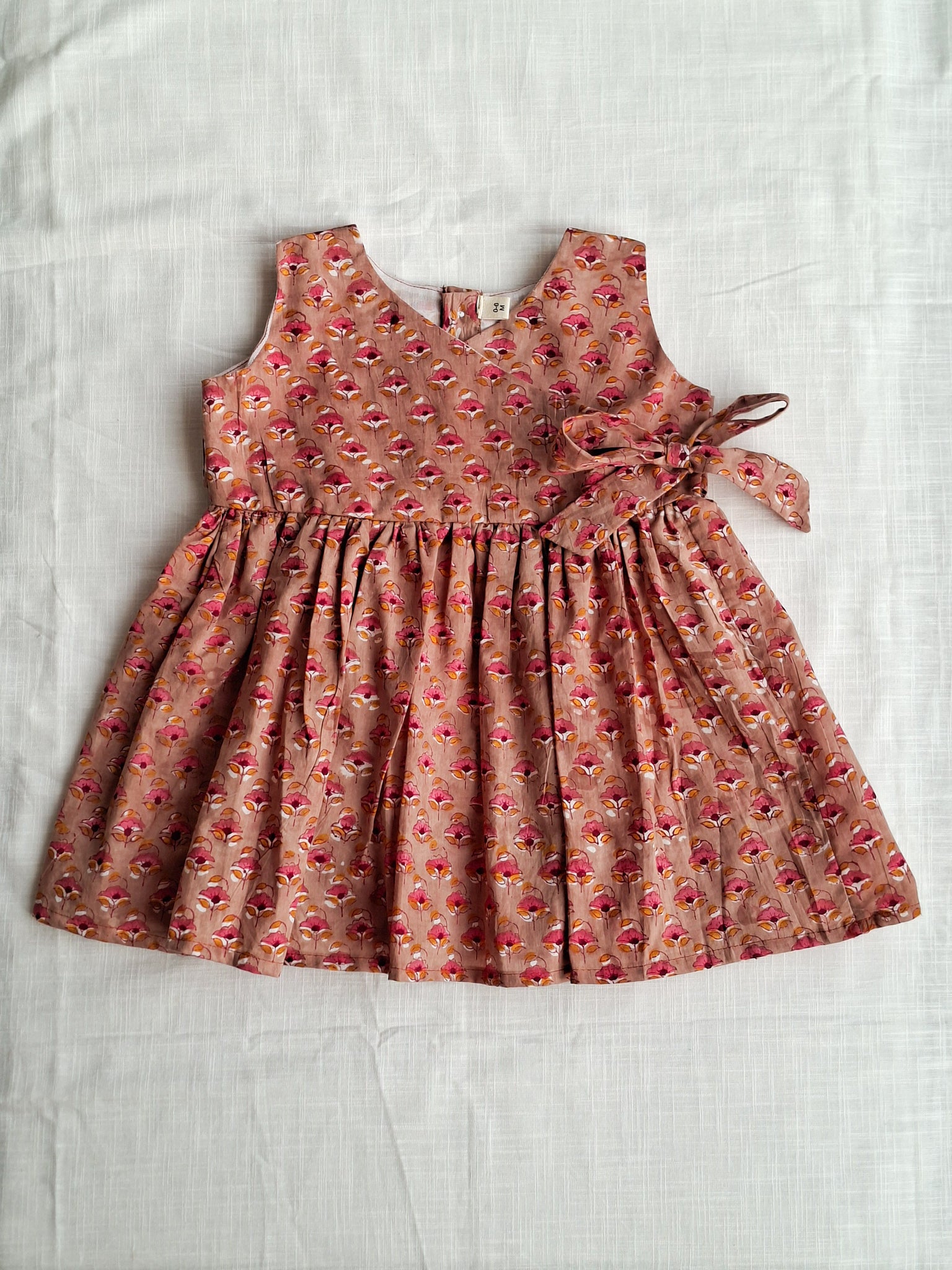 earthy-red-baby-girl-cotton-dress